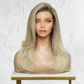 Lived In Blonde Human Hair Lace Front Wig