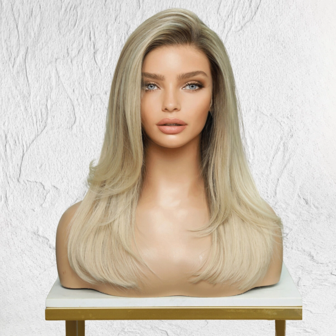Lived In Blonde Human Hair Lace Front Wig