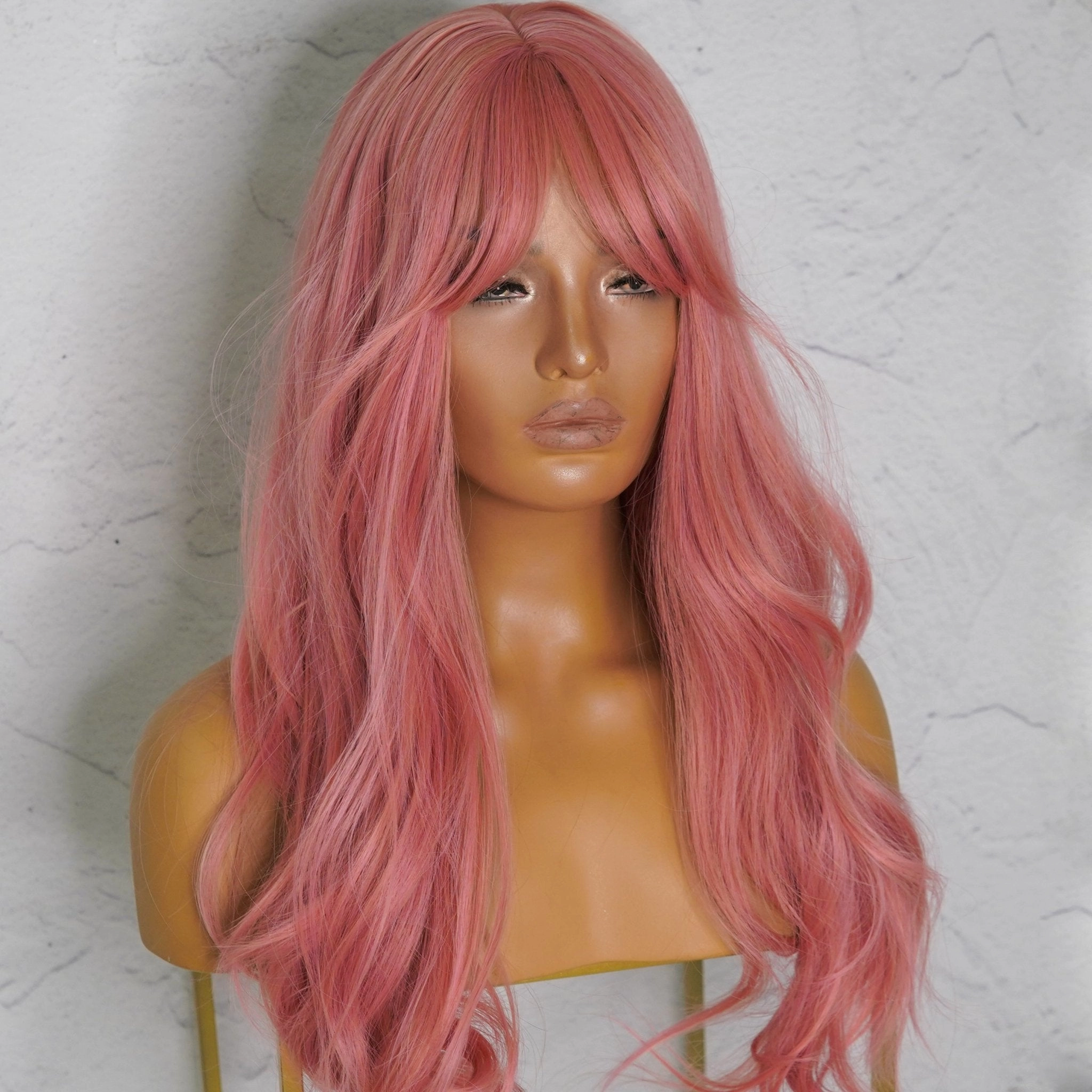LONDYN Dusty Pink Fringe Wig