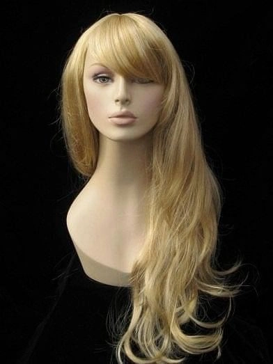 Long blonde wig, extra long, full: Helen