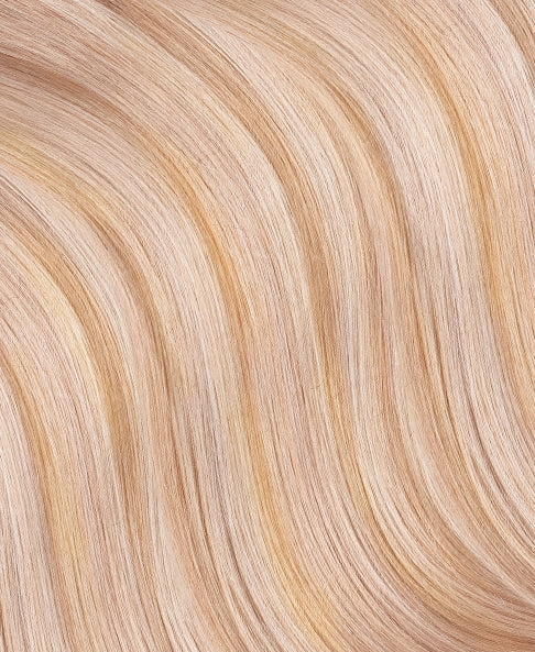 long bob human wig  - 12" blonde highlights.