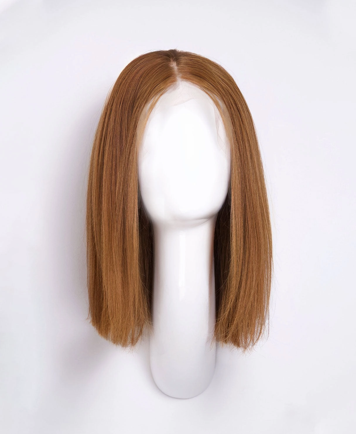 long bob human wig  - 12" light brown.