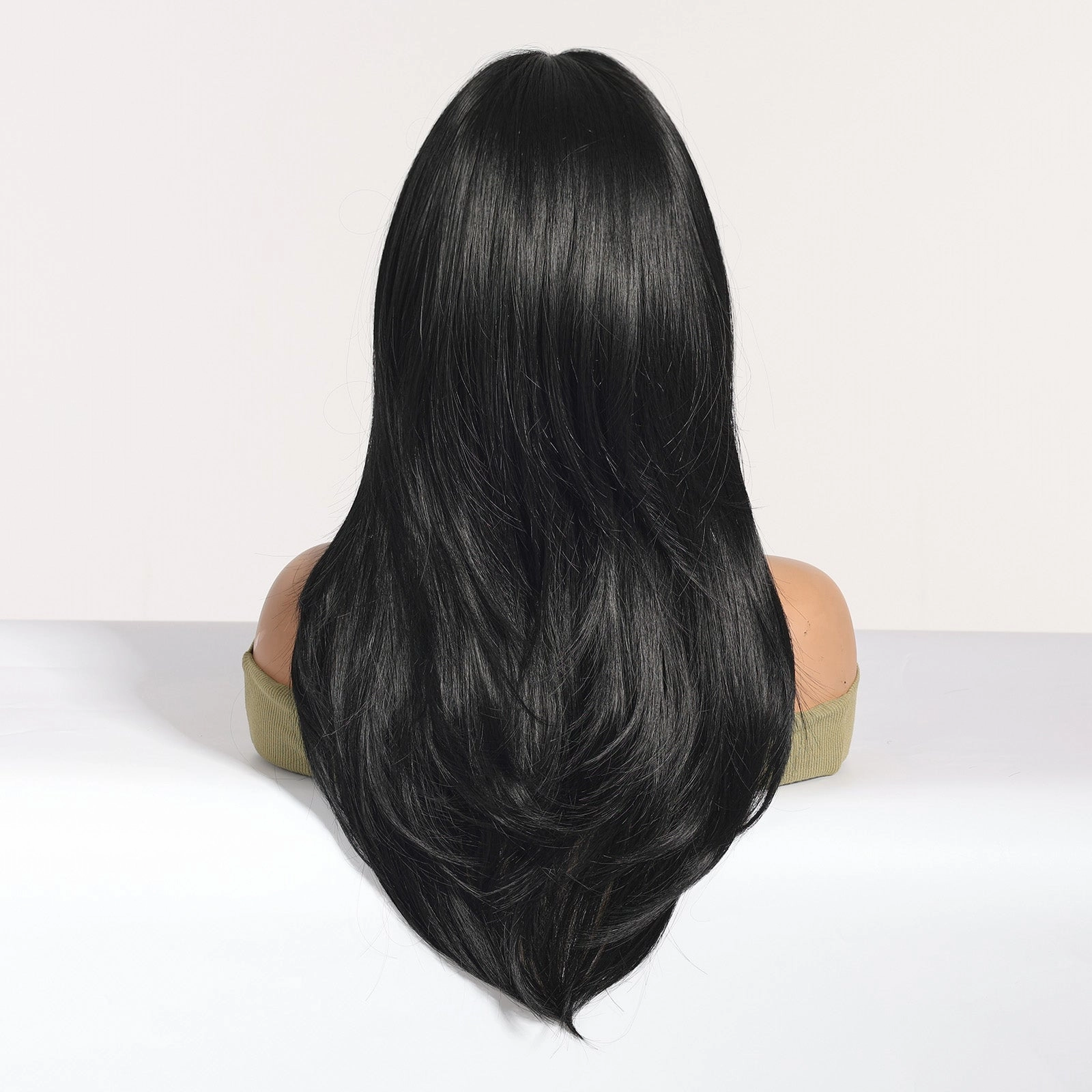 Long Layered Black Wig - MARKETPLACE