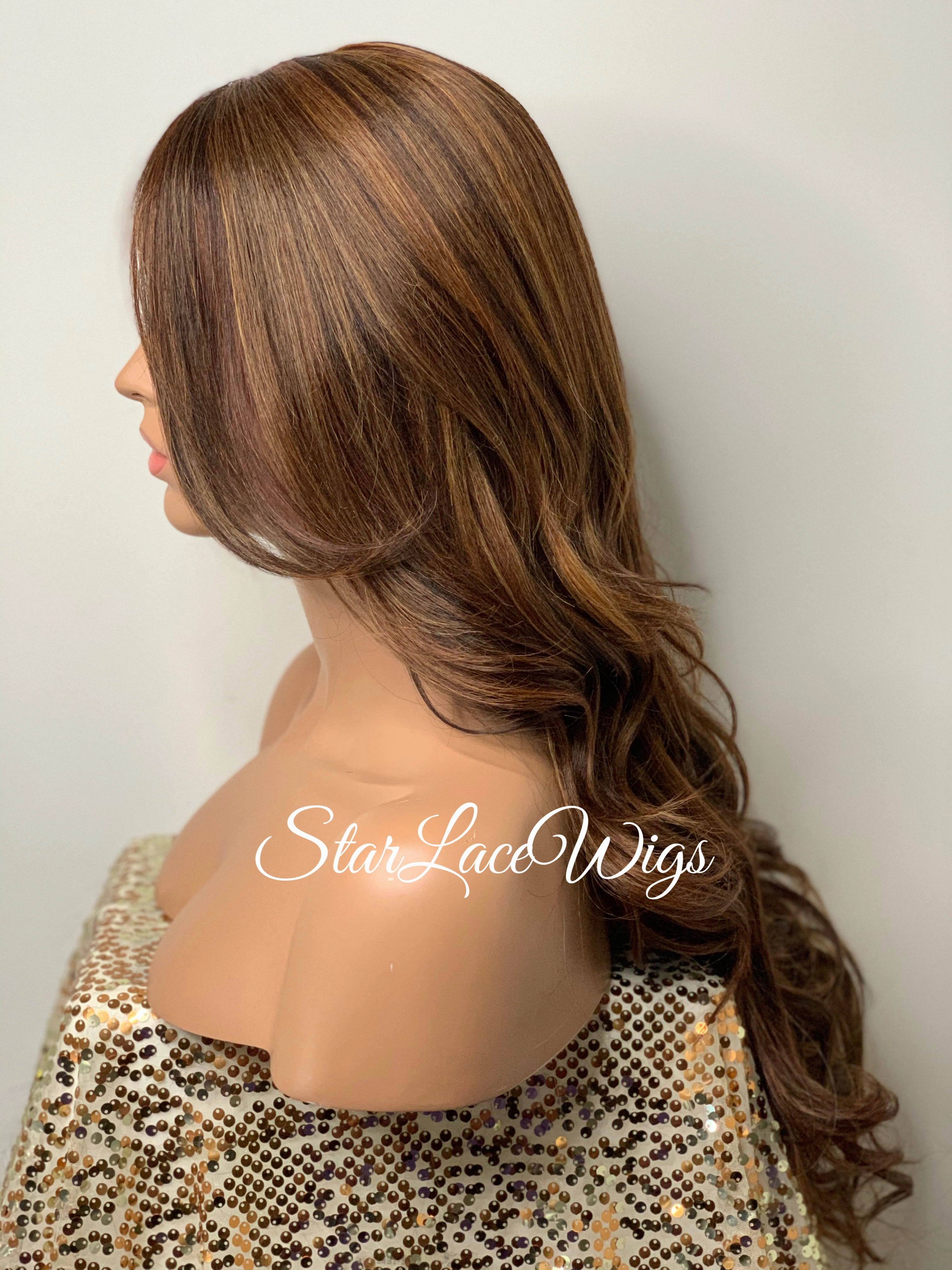 Long Loose Curly Layered Synthetic Lace Front Wig - Tessa