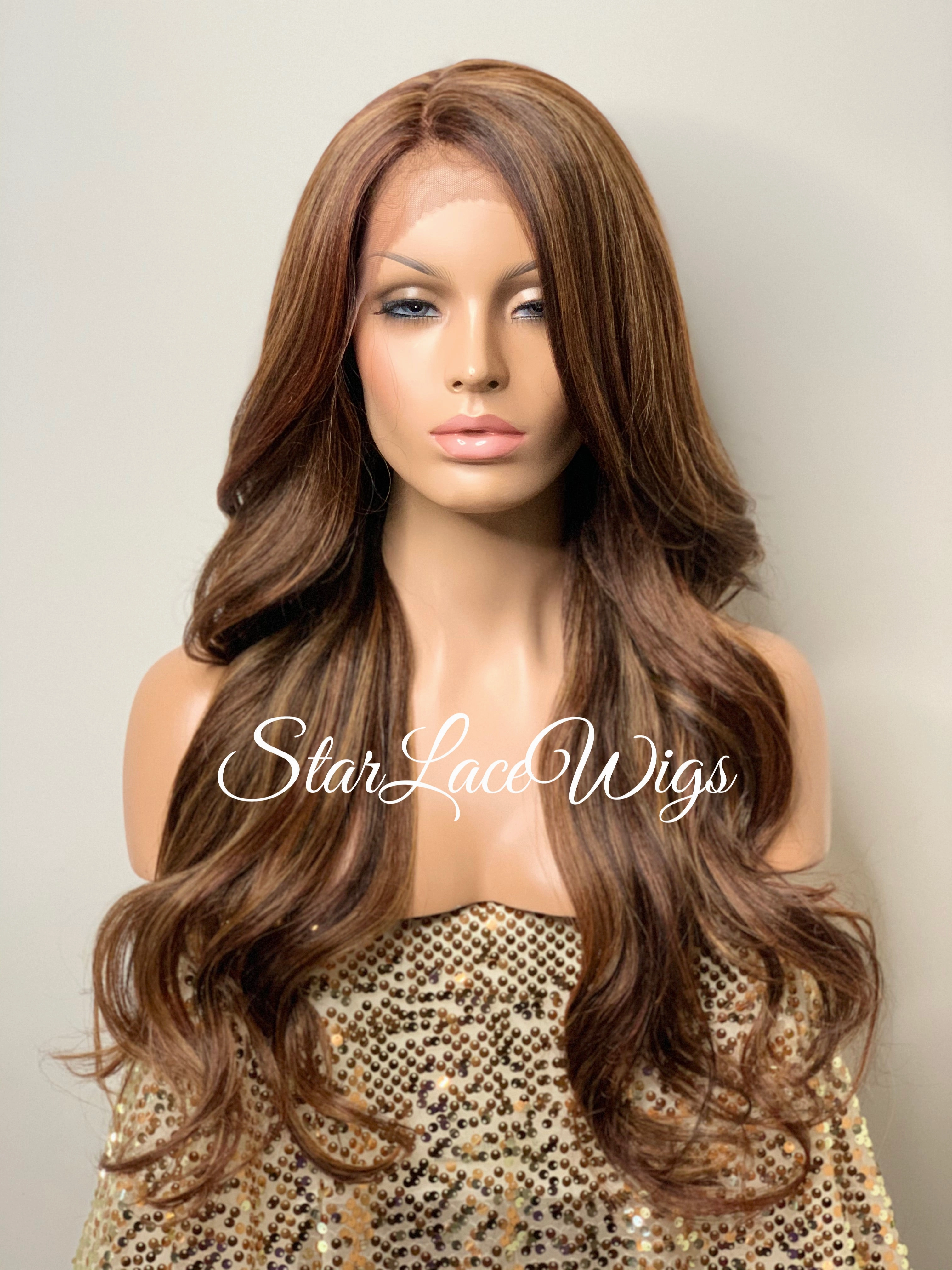 Long Loose Curly Layered Synthetic Lace Front Wig - Tessa