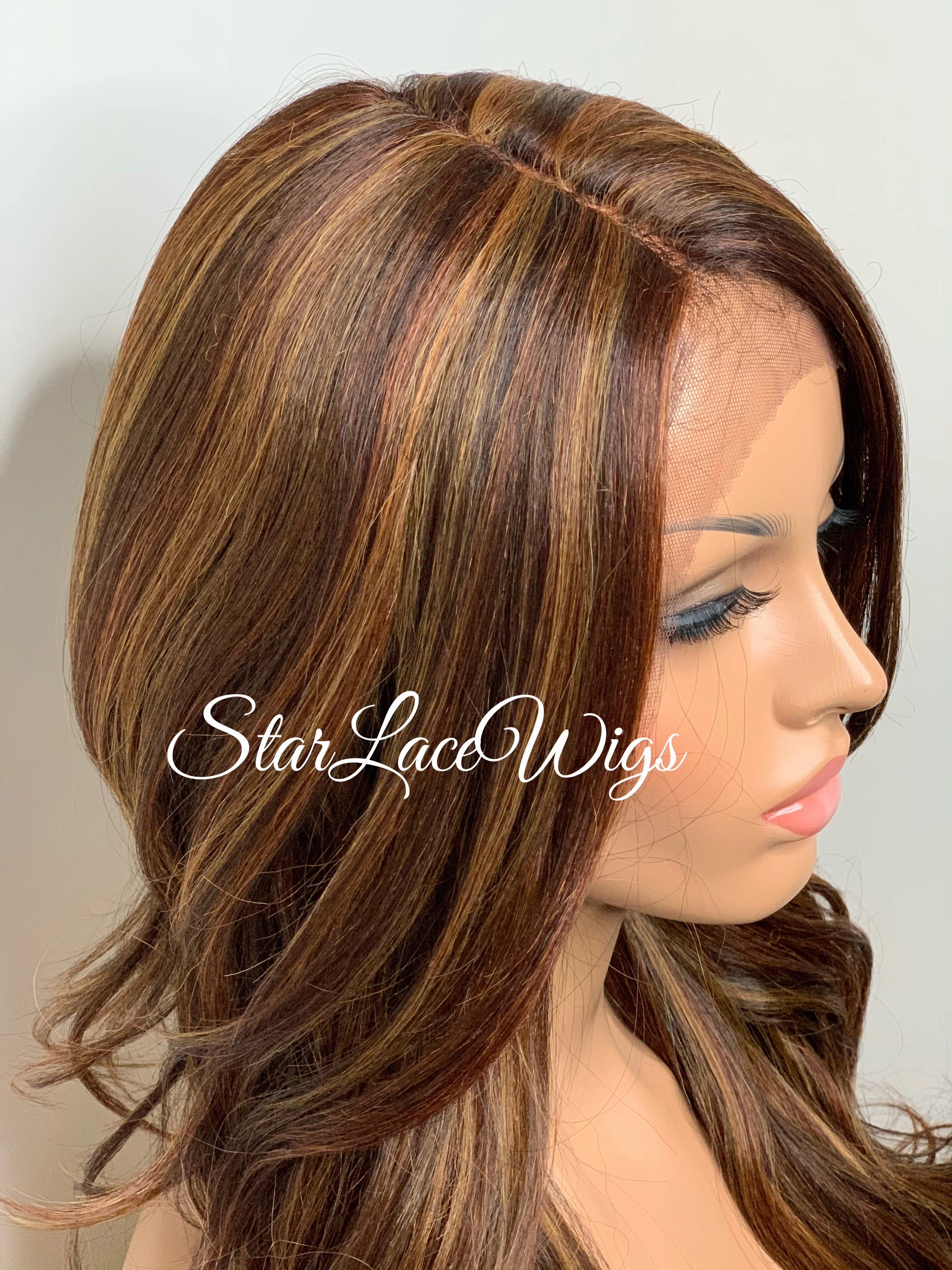 Long Loose Curly Layered Synthetic Lace Front Wig - Tessa