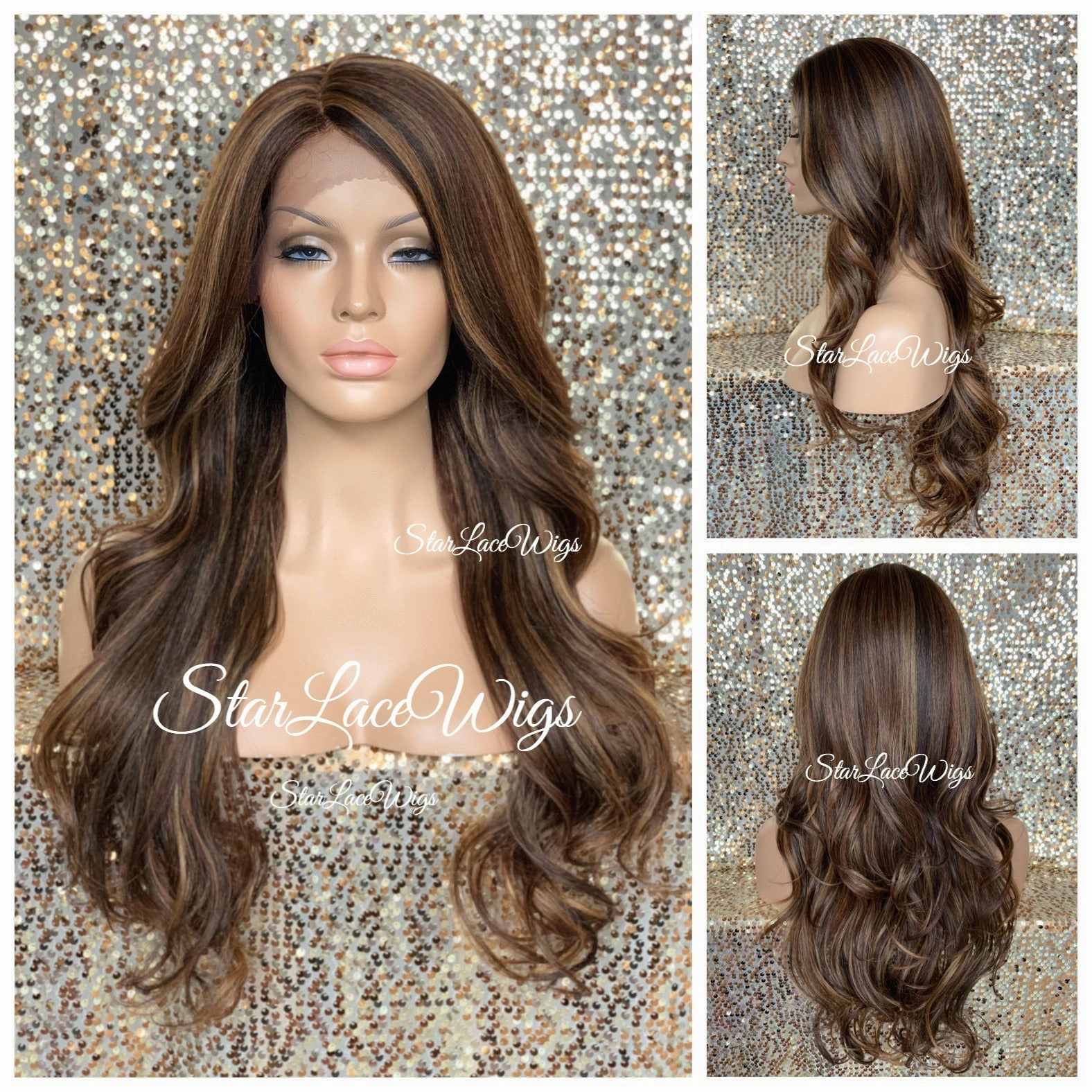 Long Loose Curly Layered Synthetic Lace Front Wig - Tessa