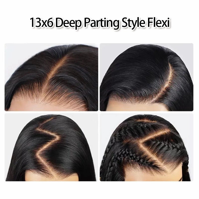 Loose Bouncy Human Hair Wigs Glueless 13x6 HD Lace Frontal Wigs Side Part Lace Front Human Hair Wig Pre Plucked
