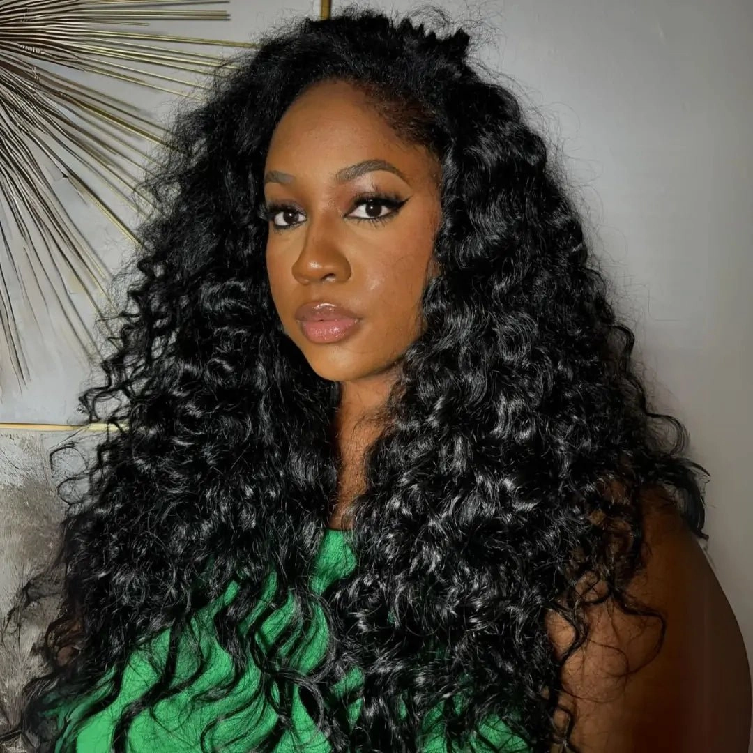 Loose Wave Glueless Wig 13x4 HD Lace Front Wig Pre Plucked Hairline 100% Real Water Wave Human Hair Wig
