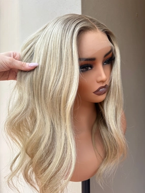 LUCIA Lived In Blonde Human Hair Lace Front Wig