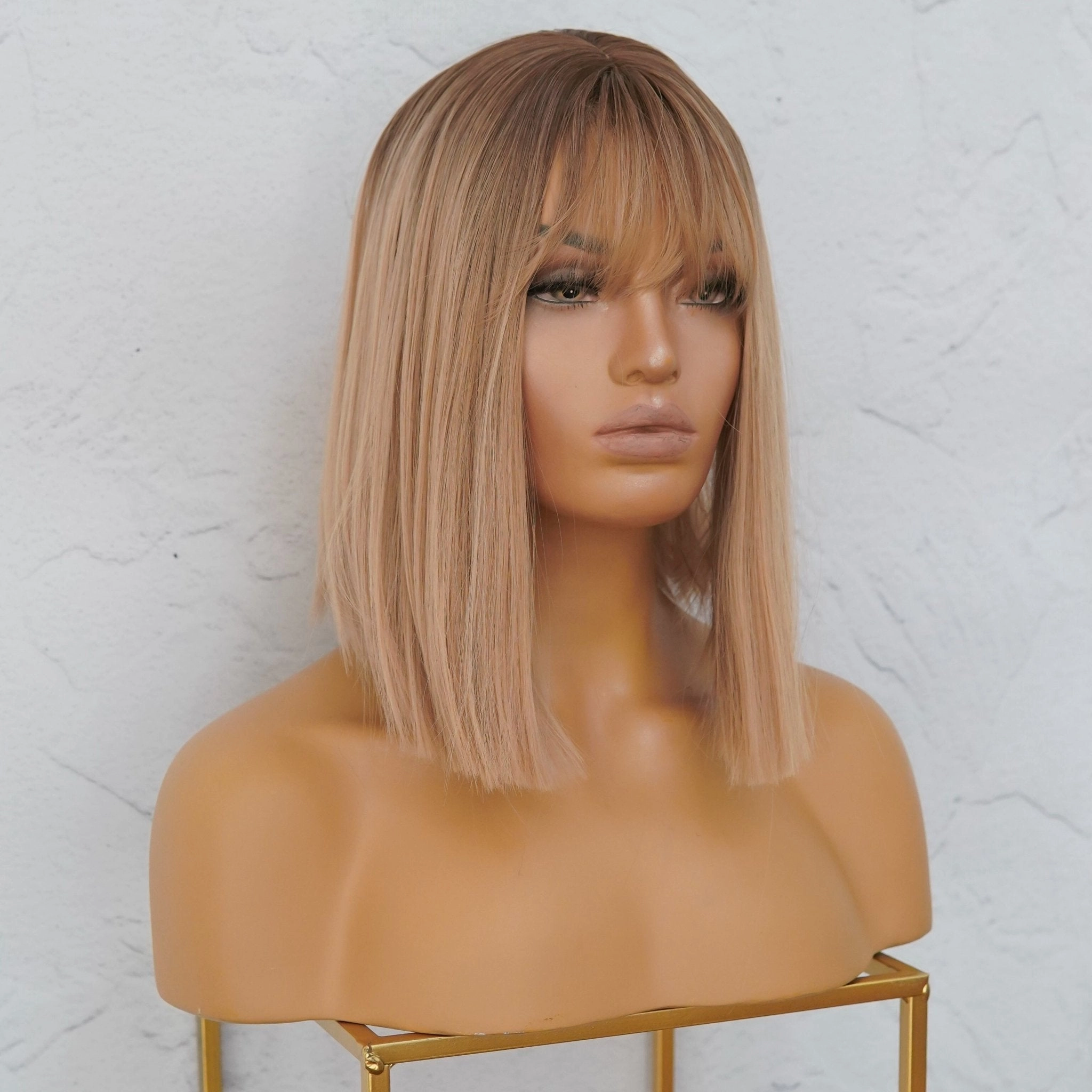 LUCIANA Ombre Blonde Fringe Wig