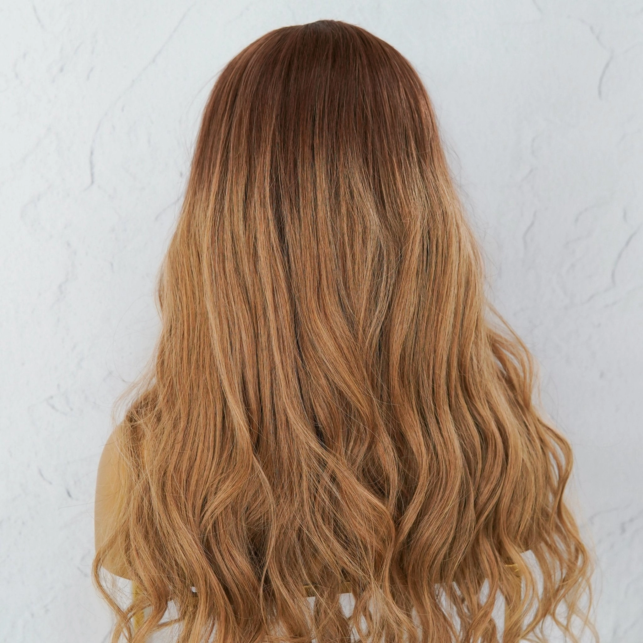 LUKA Ombre Brown Human Hair U Part Wig