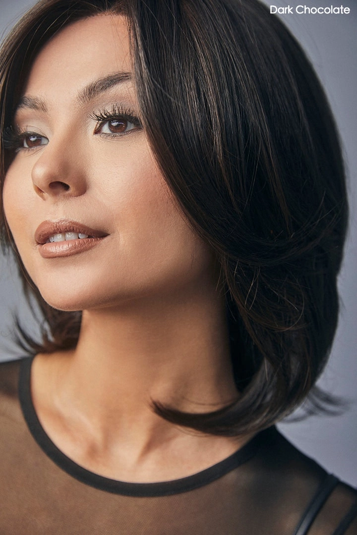 Luxe Sleek Wig by Rene of Paris | Heat Friendly Synthetic Hair | Average Cap