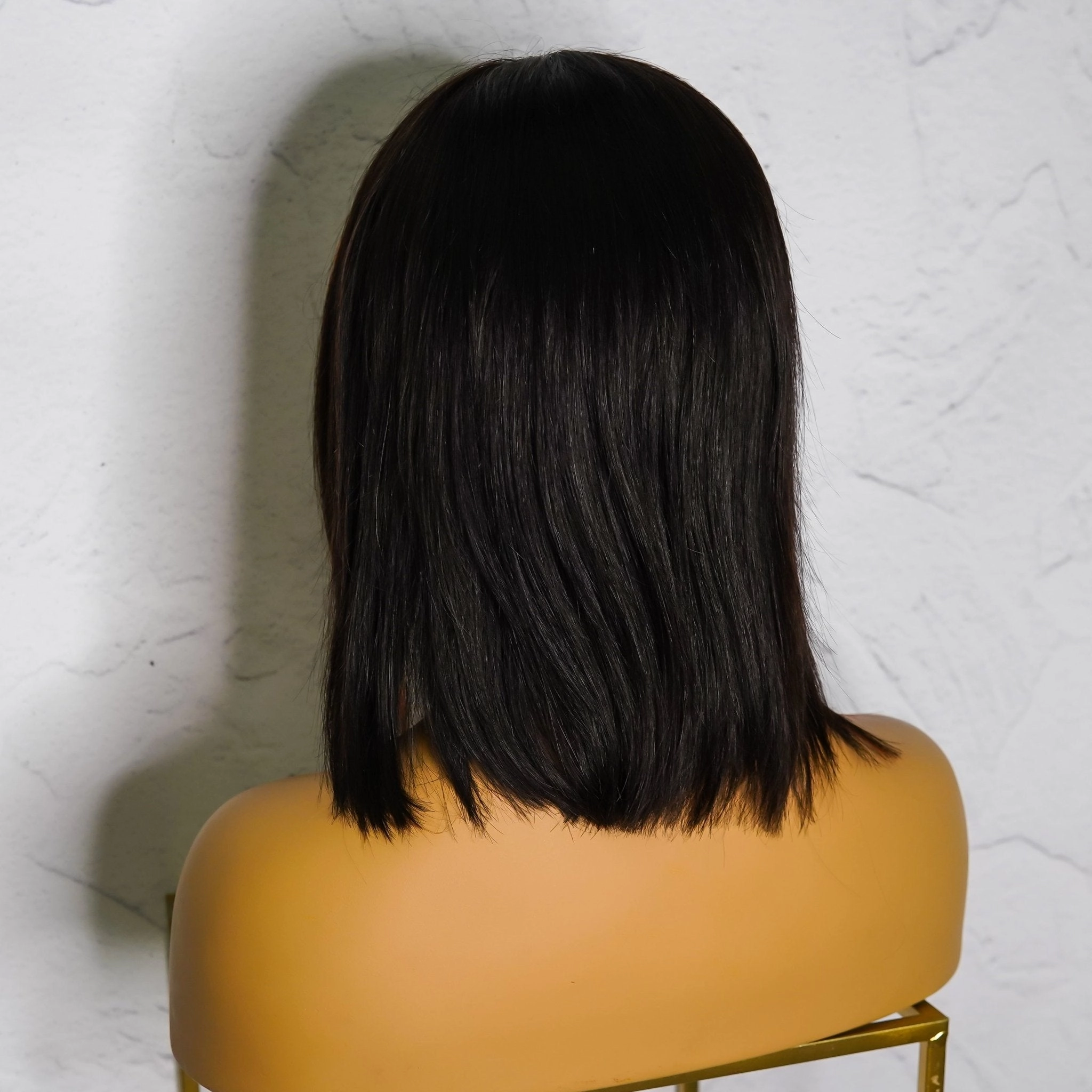 MADDIE Black Human Hair Lace Front Wig