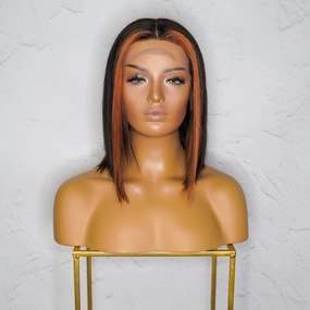 MADDIE Black Human Hair Lace Front Wig