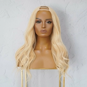 MADISON Blonde Human Hair U Part Wig
