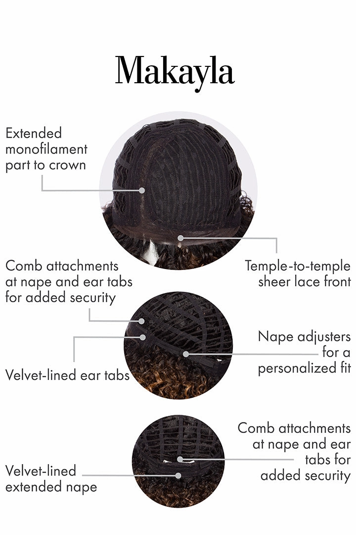 Makayla Wig by Kim Kimble | Heat Friendly Synthetic Hair | Average Cap