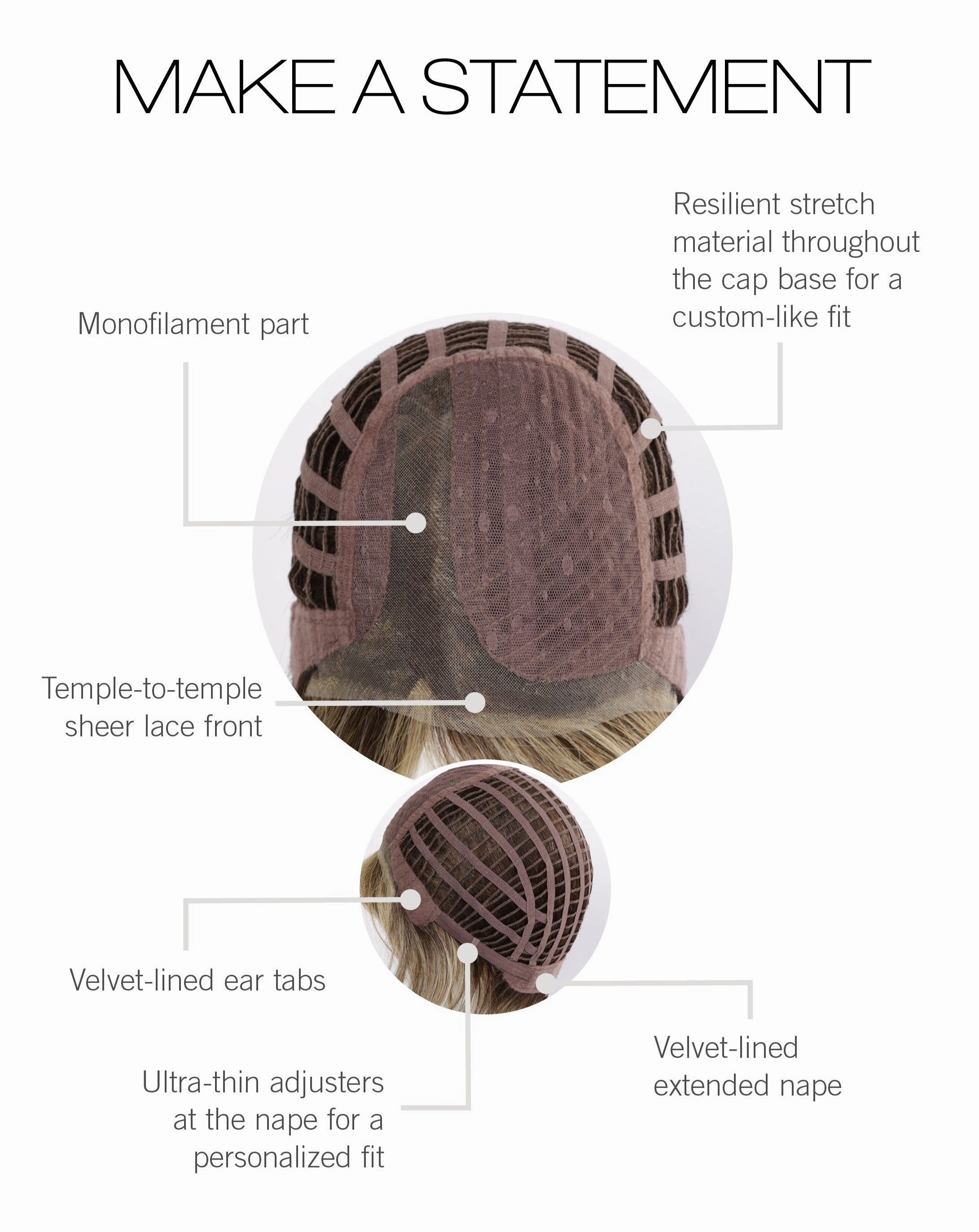Make a Statement Wig by Gabor | Heat Friendly Synthetic Hair | Average Cap