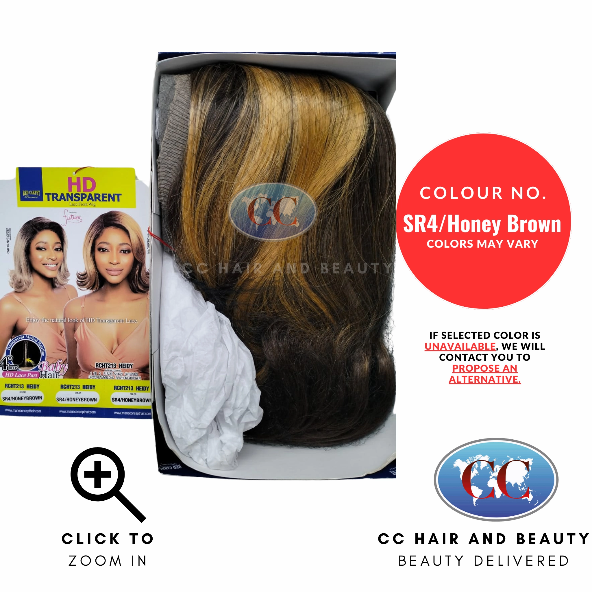 Mane Concept Red Carpet 4" HD Synthetic Transparent Lace Front Wig - HEIDY