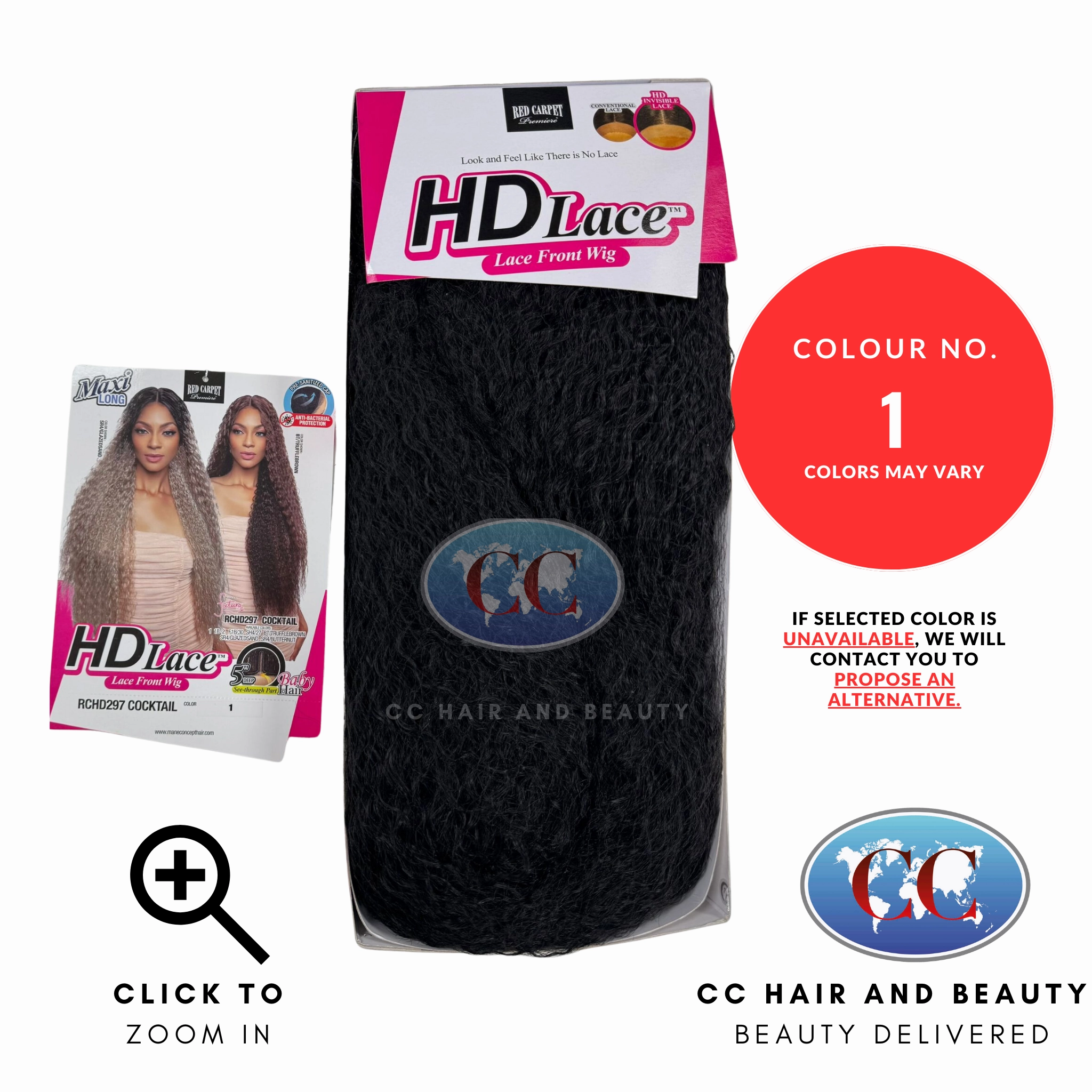 Mane Concept Red Carpet HD Lace Front Wig - RCHD297 Cocktail