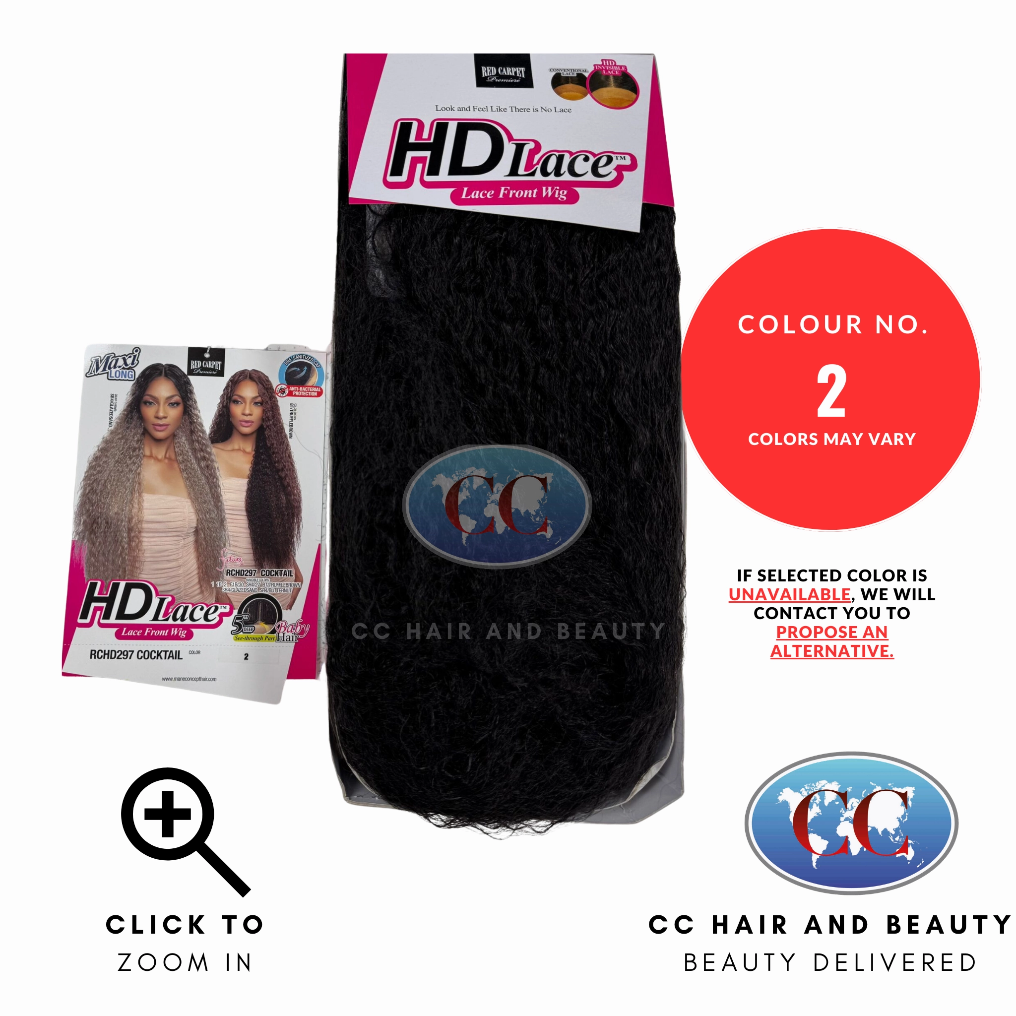 Mane Concept Red Carpet HD Lace Front Wig - RCHD297 Cocktail