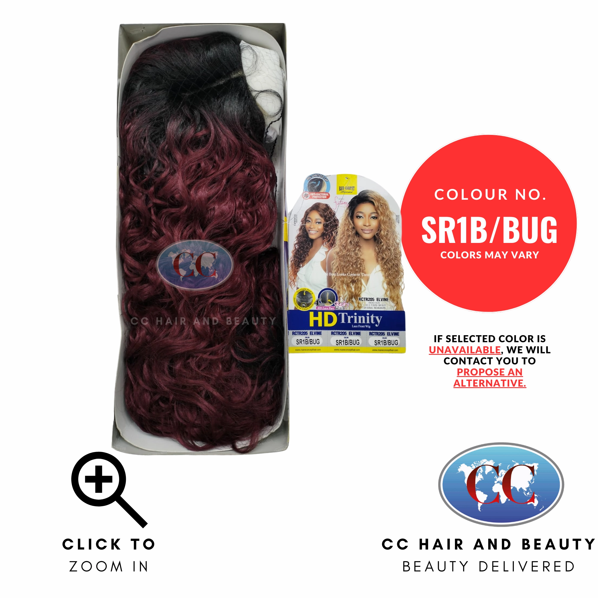 Mane Concept Red Carpet Synthetic HD Trinity Lace Front Wig 4" Deep Lace Part - RCTR205 Elvine
