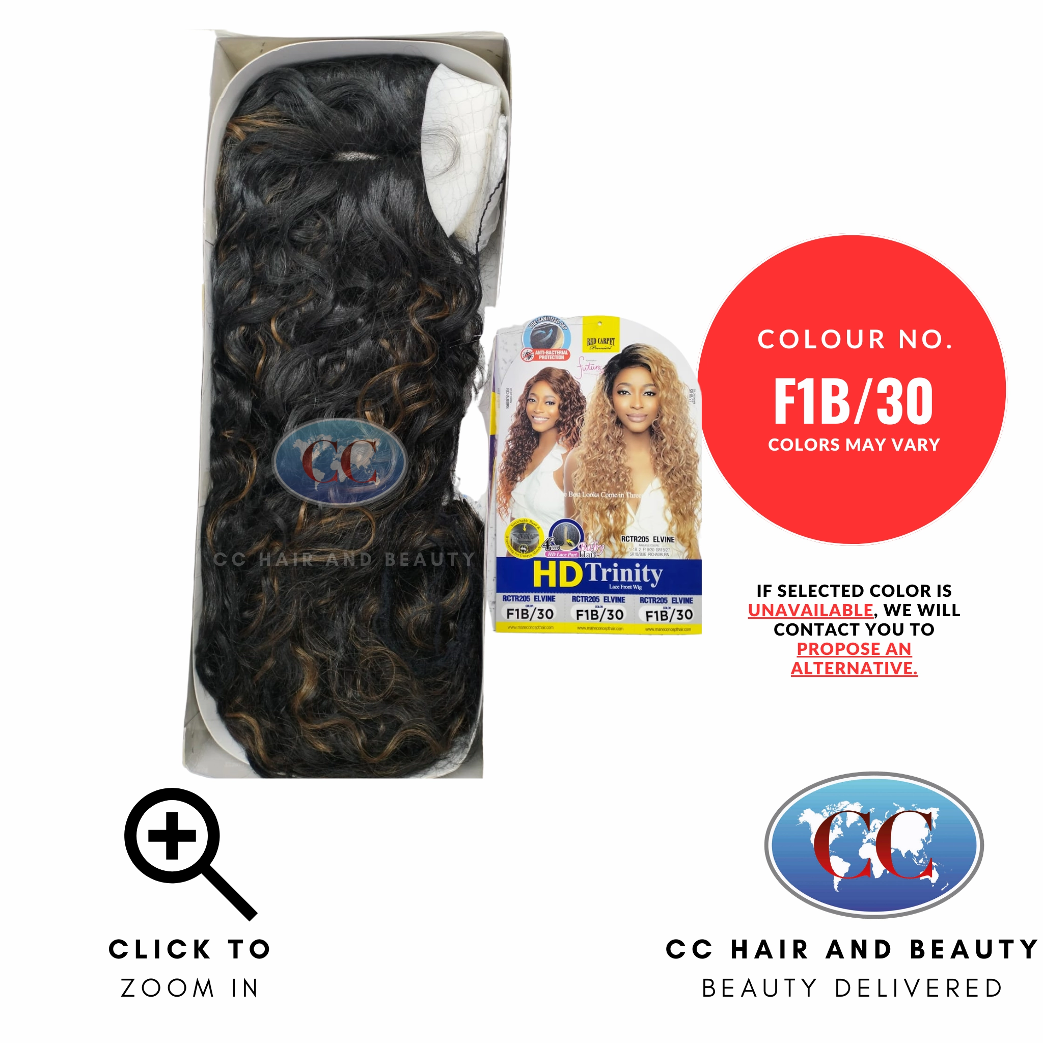 Mane Concept Red Carpet Synthetic HD Trinity Lace Front Wig 4" Deep Lace Part - RCTR205 Elvine