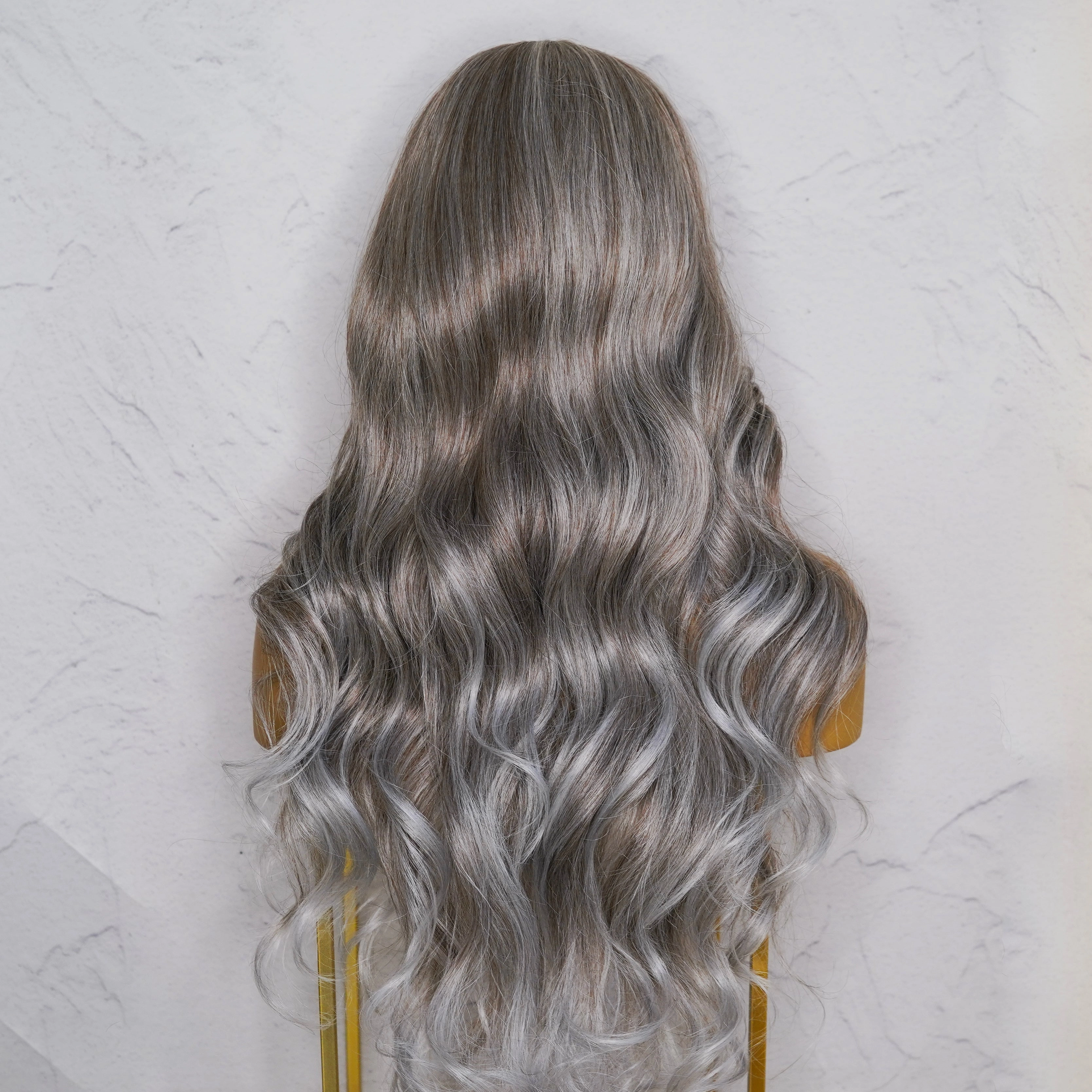 MARINA Ash Grey Lace Front Wig