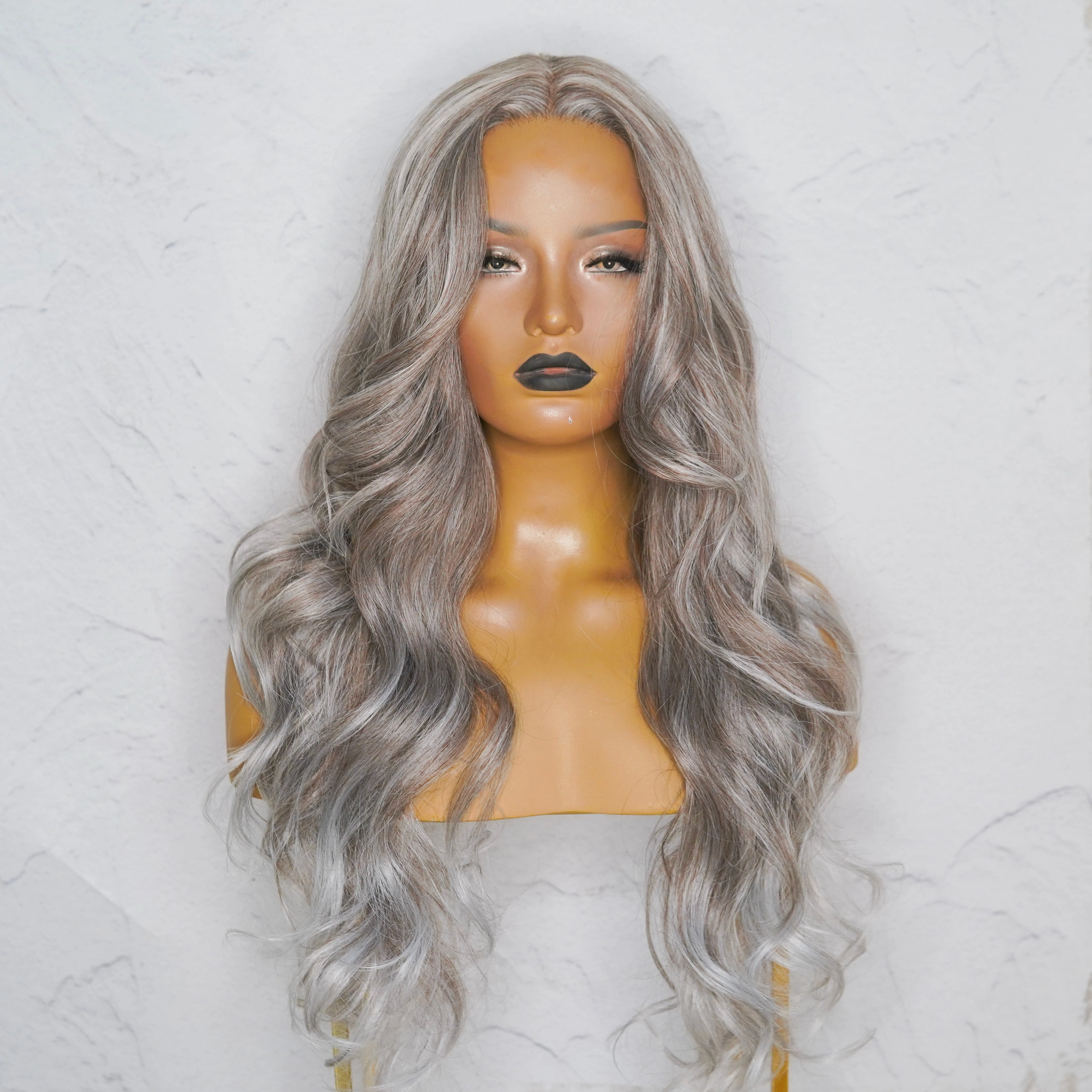 MARINA Ash Grey Lace Front Wig