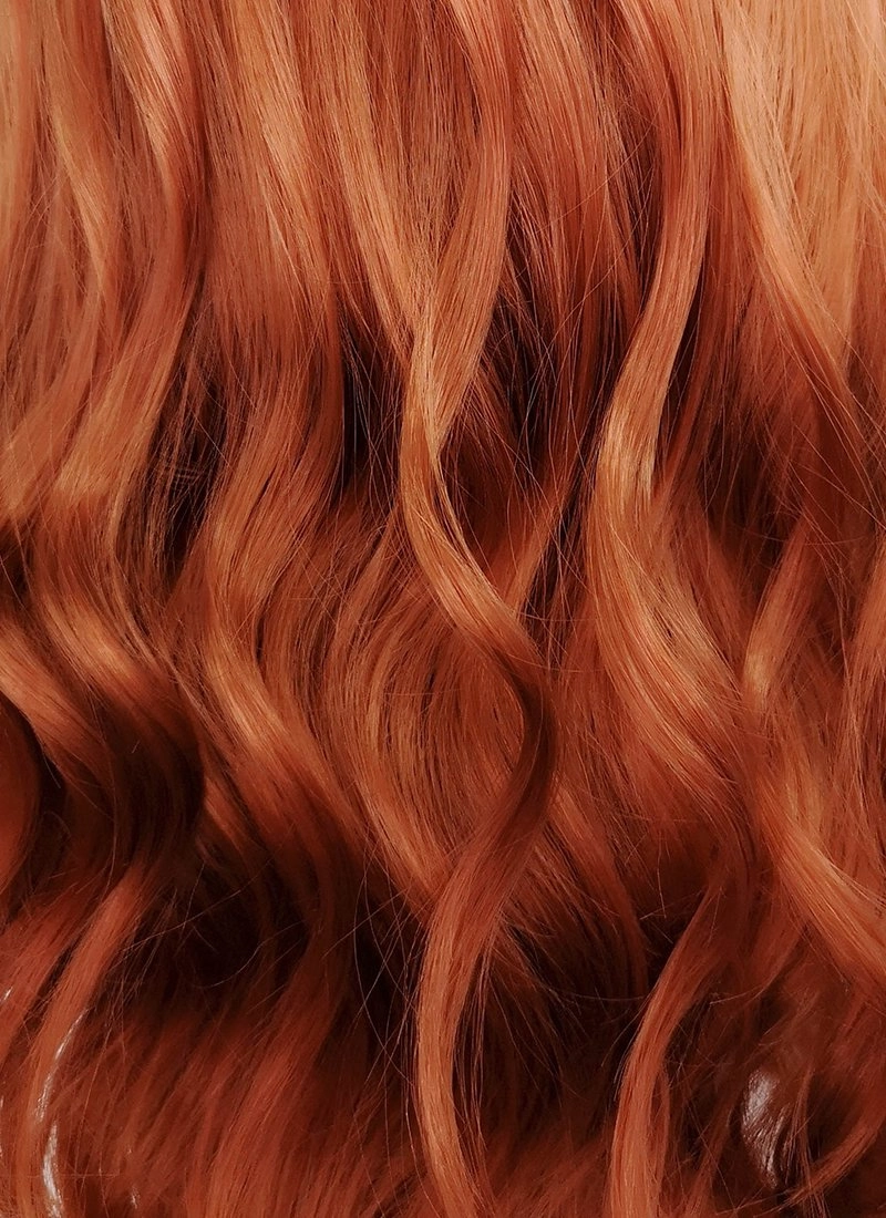 Marvel Black Widow Black Widow Ginger Wavy Lace Front Synthetic Wig LF3229