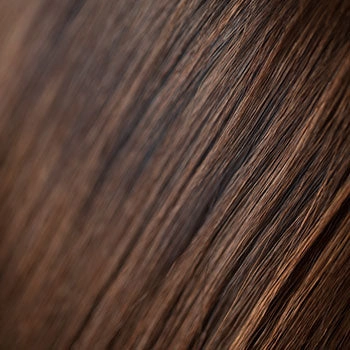 Medium brown pinup style wig, curled with short fringe: Carolina