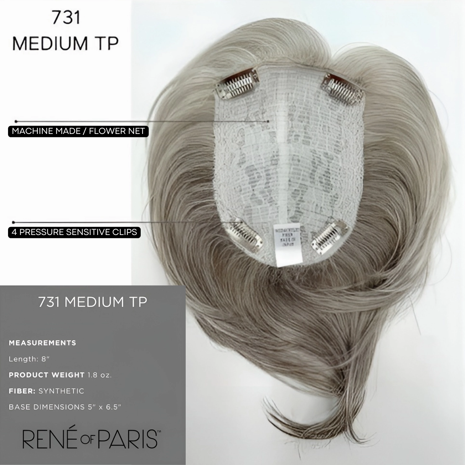 Medium Top Piece - Hi Fashion Hair Enhancement Collection by Rene of Paris