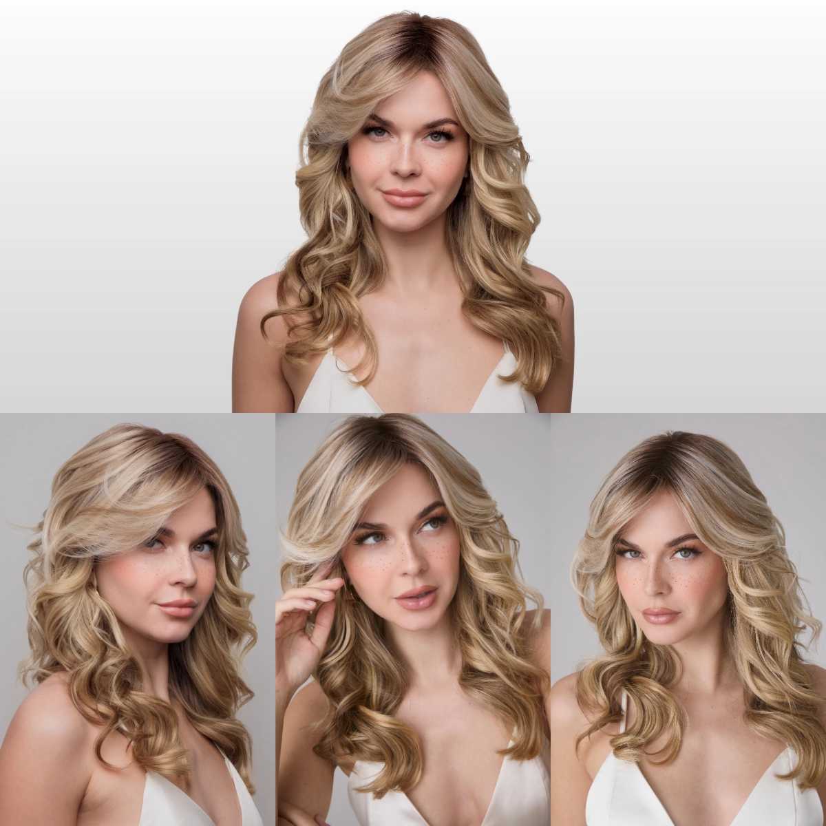 Medium Wavy Top Piece Mono in Spiced Mocha-R - Accessory Hairpiece Collection by Amore ***CLEARANCE***