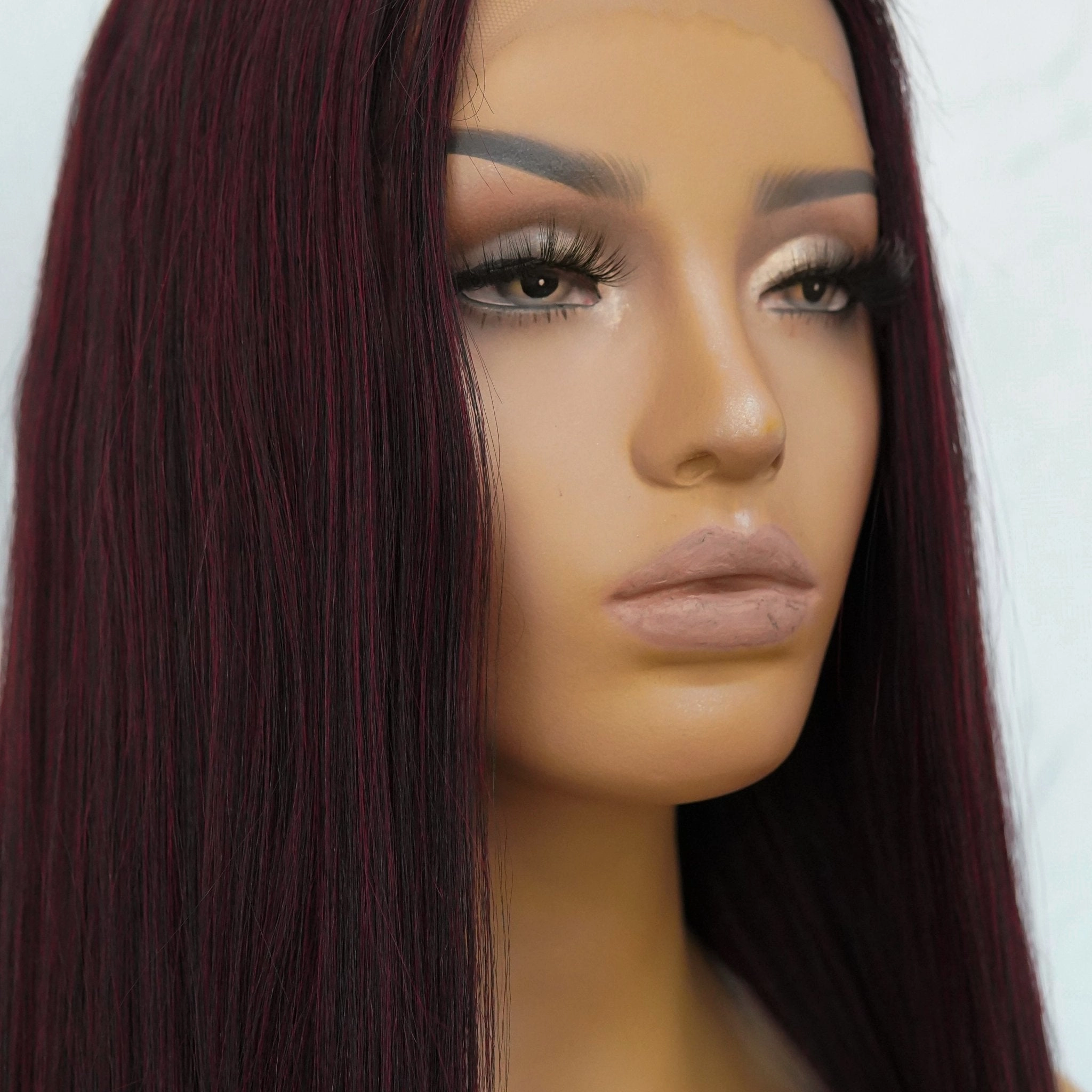 MICHELLE Burgundy Lace Front Wig