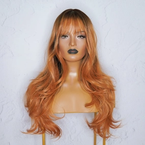MILO Copper Ombre Fringe Wig