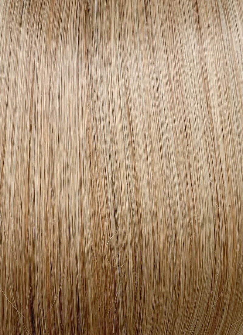 Mixed Blonde With Dark Roots Straight Mono Top Bob Lace Wig MN002