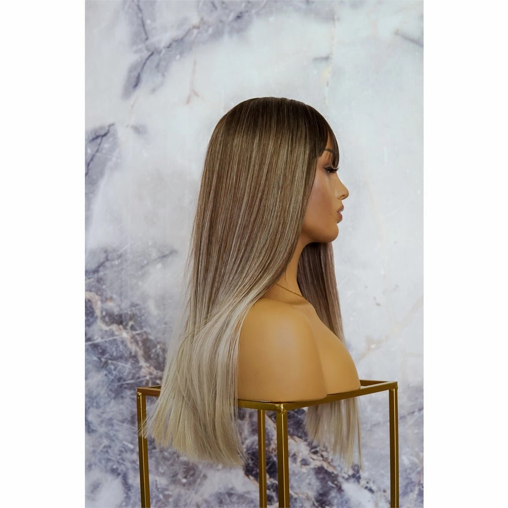 MOROCCO Brown Ombre Fringe Wig