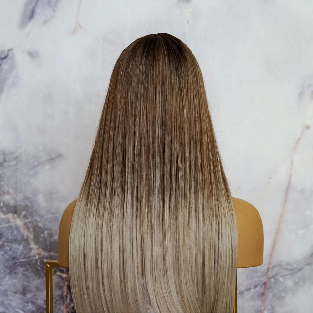 MOROCCO Brown Ombre Fringe Wig