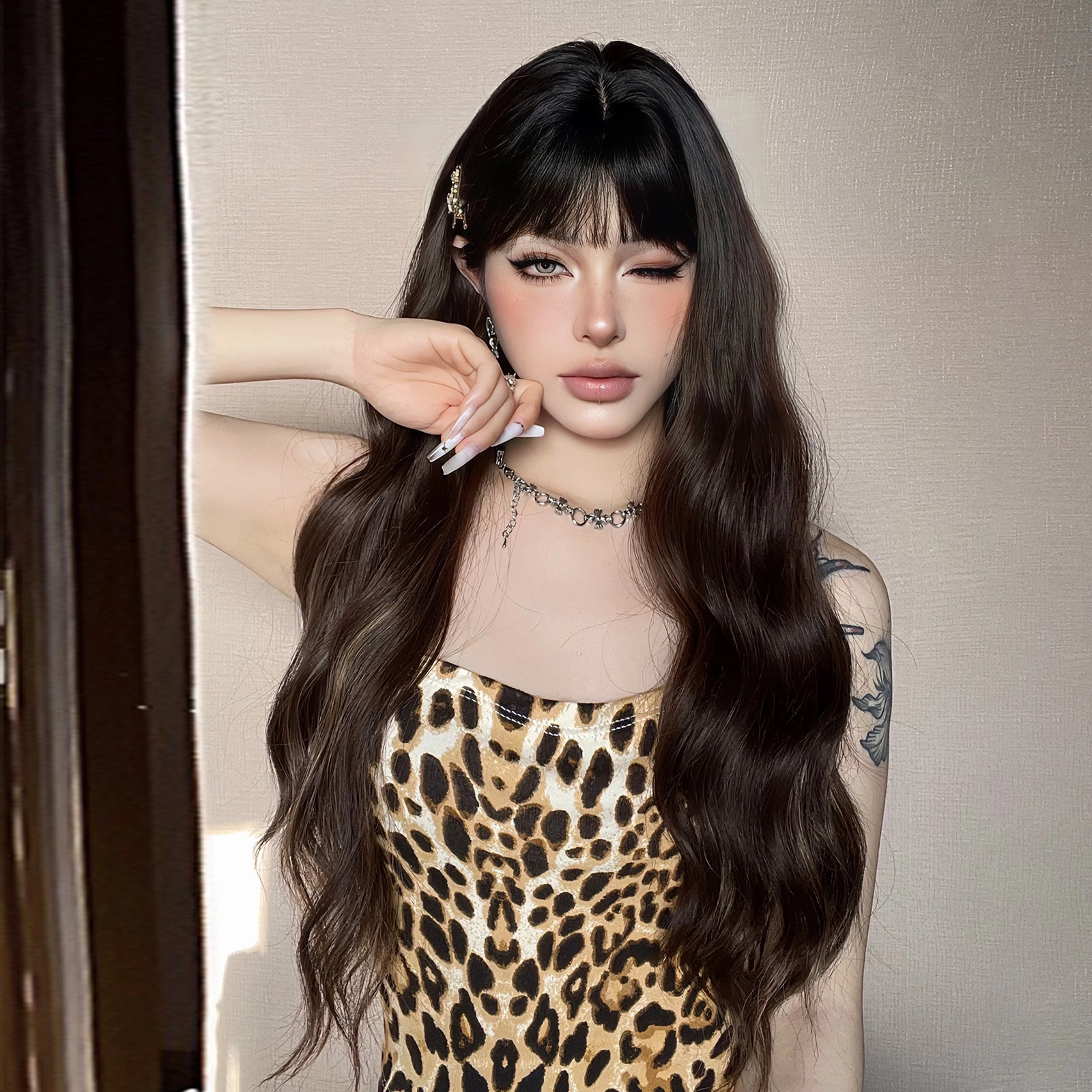 Natural Black Wavy Wig - MARKETPLACE