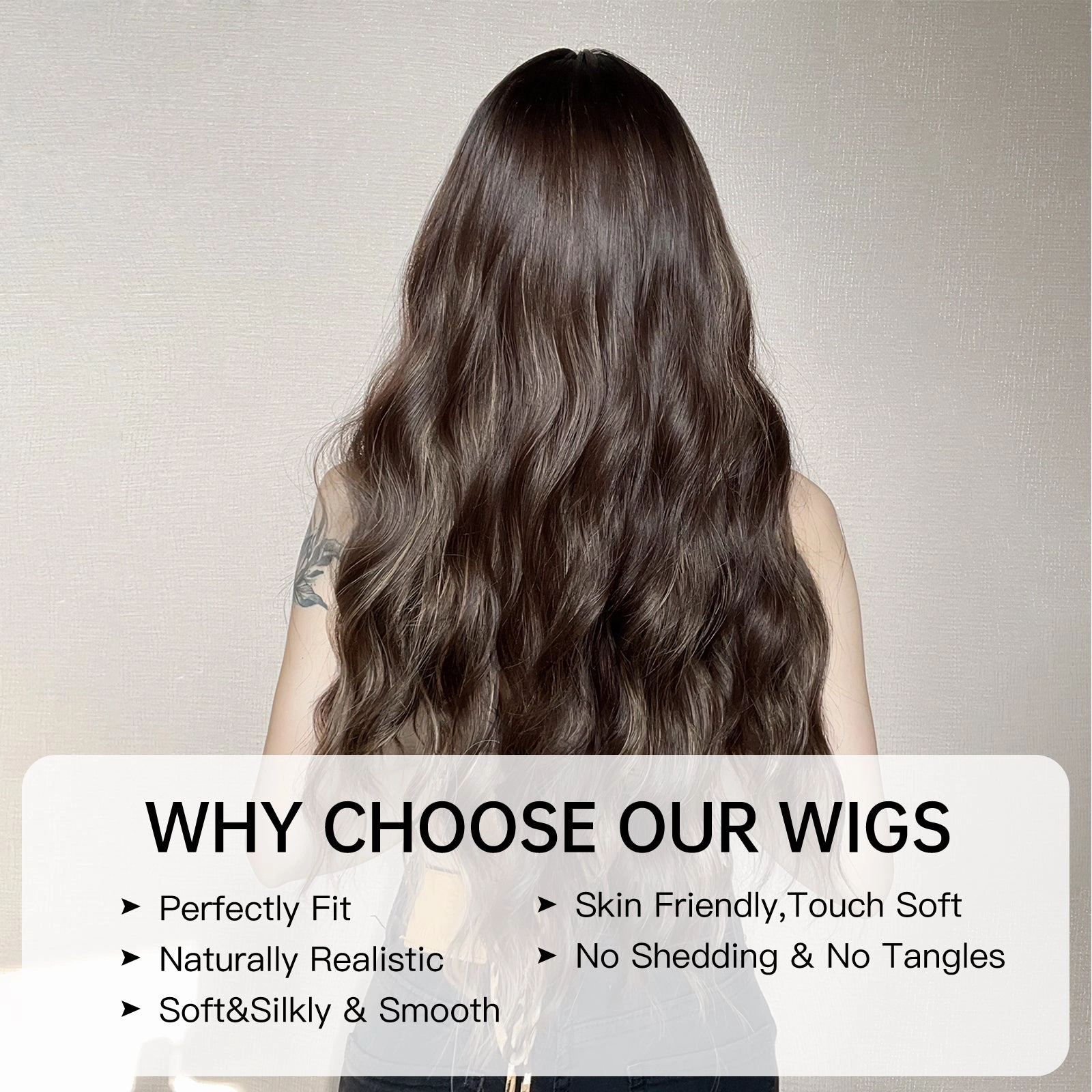 Natural Black Wavy Wig - MARKETPLACE