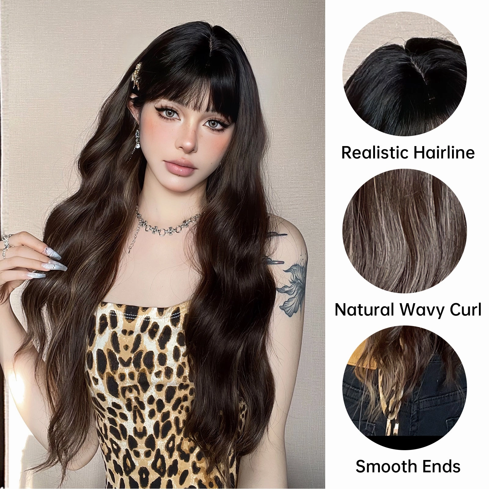 Natural Black Wavy Wig - MARKETPLACE