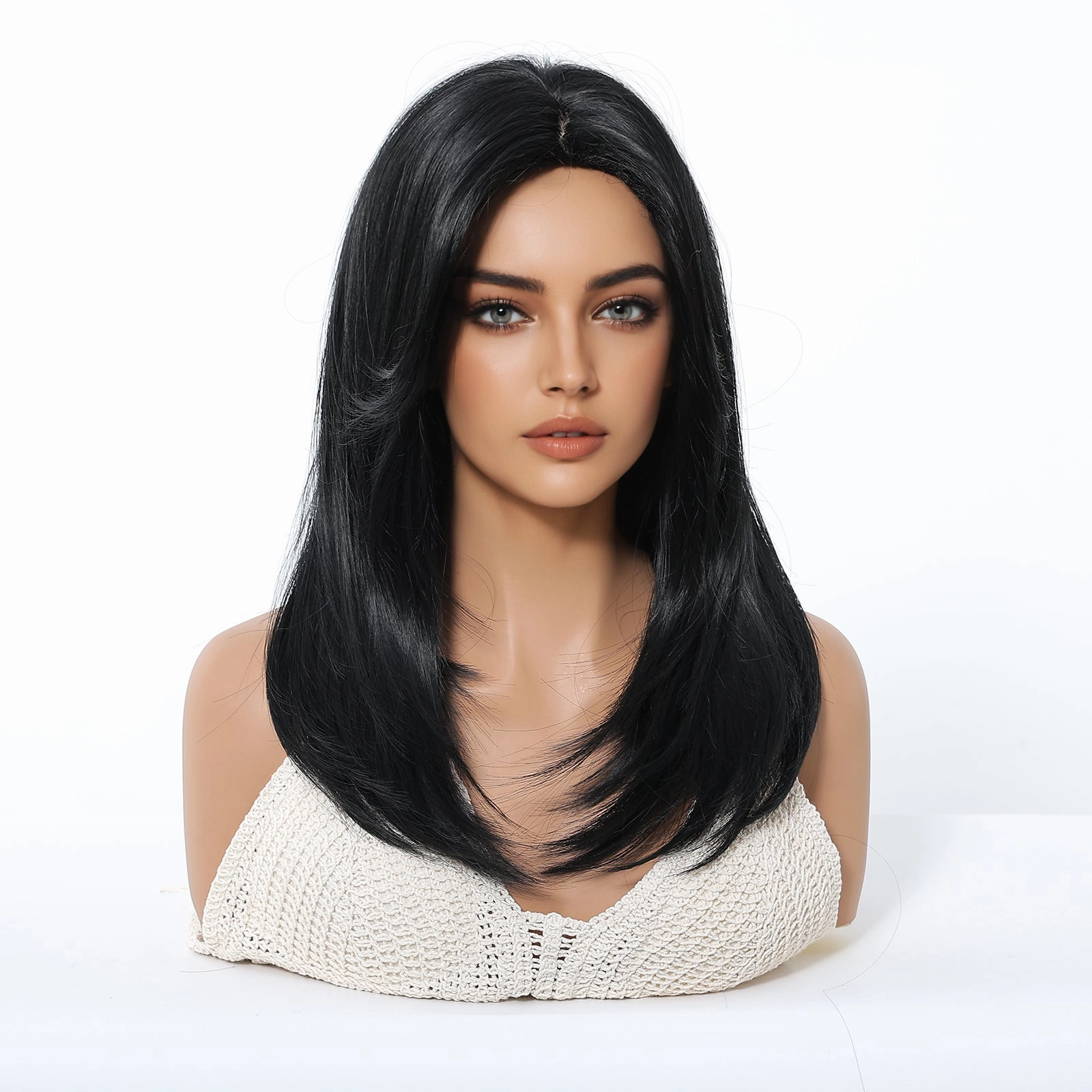 Natural Black Wig with Layers - MARKETPLACE
