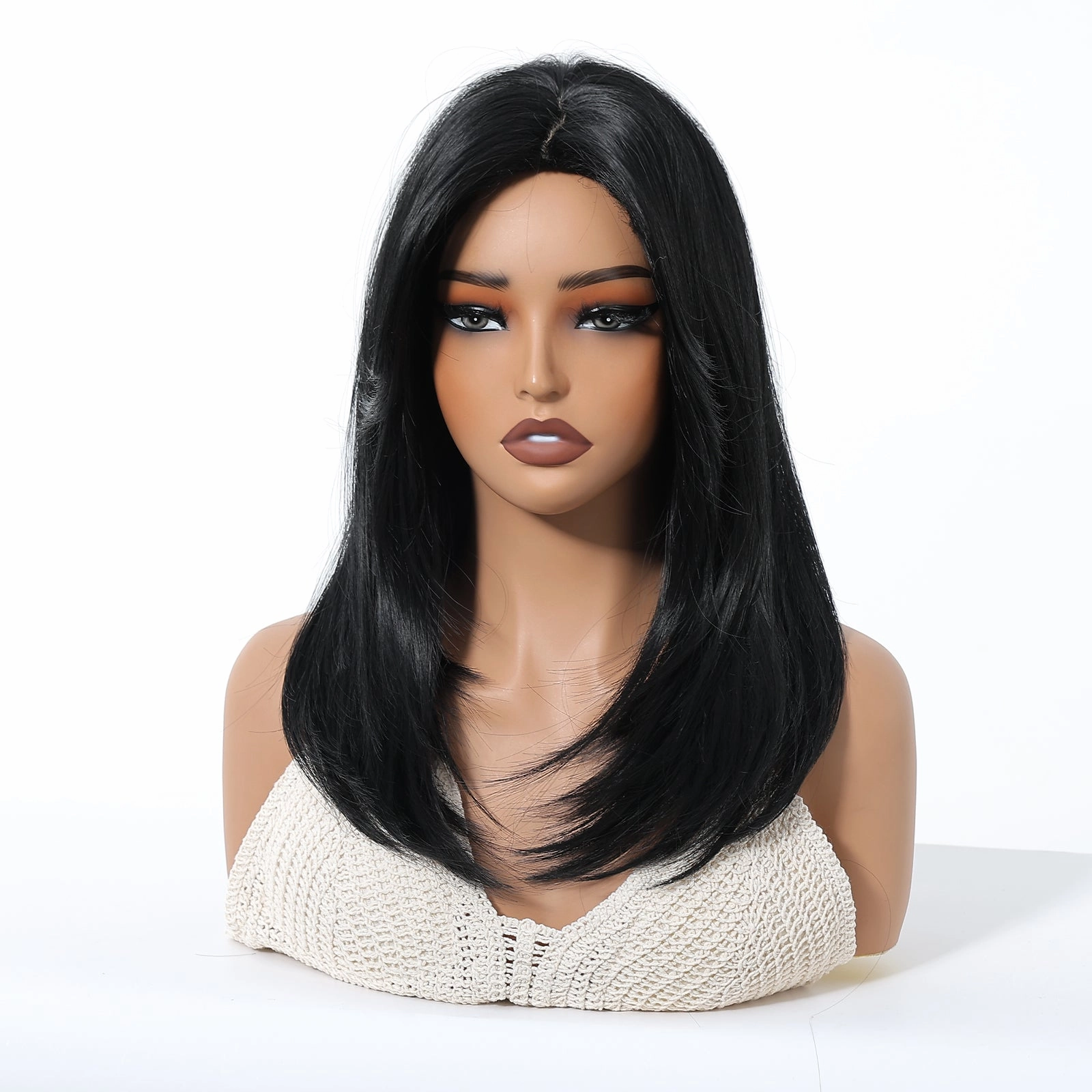 Natural Black Wig with Layers - MARKETPLACE