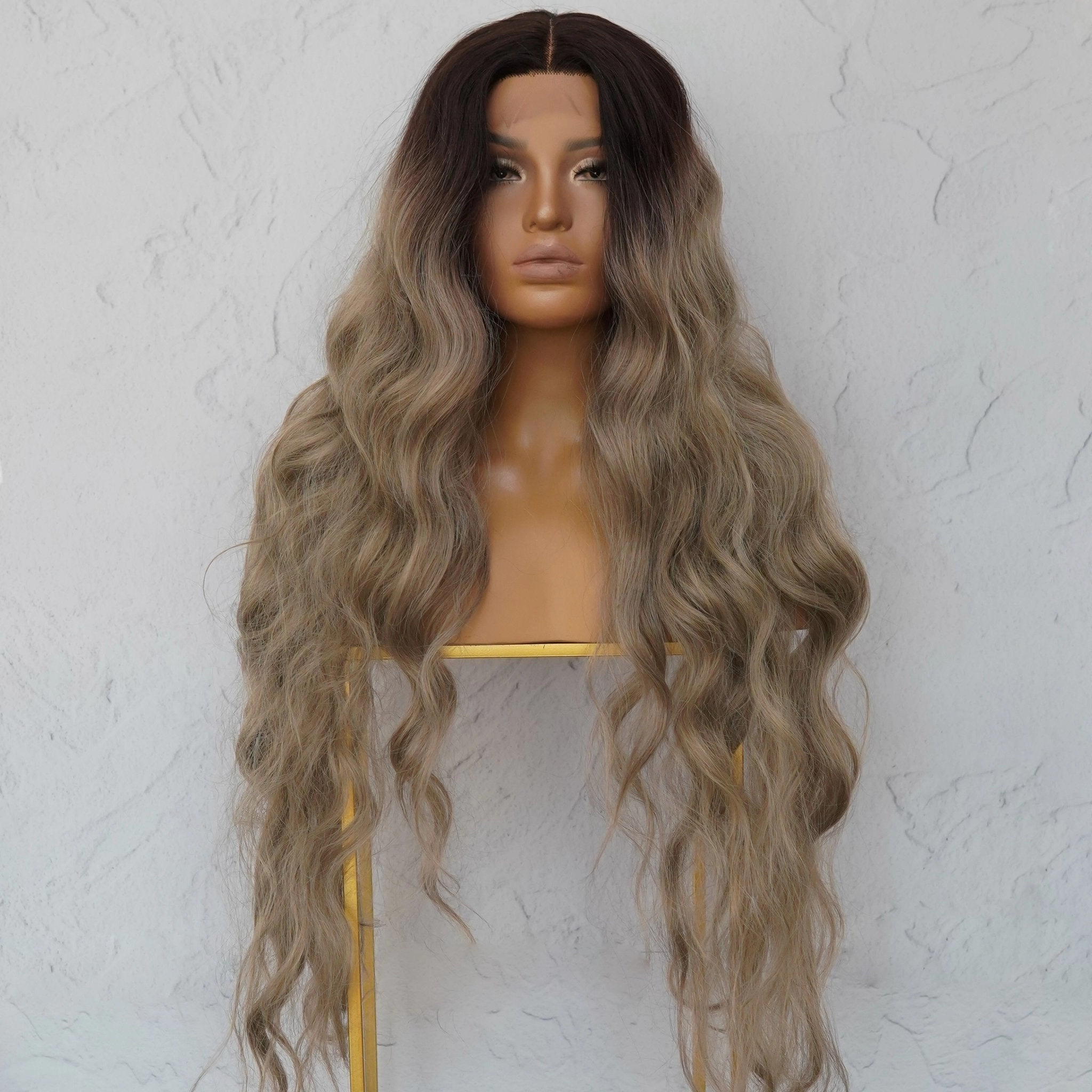 NERA Ombre Ash Blonde 30" Lace Front Wig