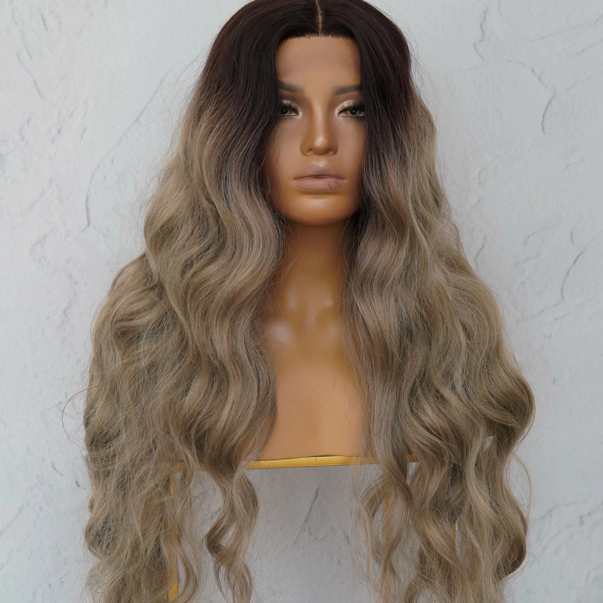 NERA Ombre Ash Blonde 30" Lace Front Wig