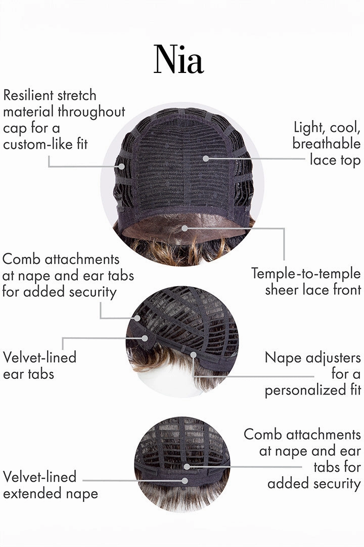 Nia Wig by Kim Kimble | Heat Friendly Synthetic Hair | Average Cap