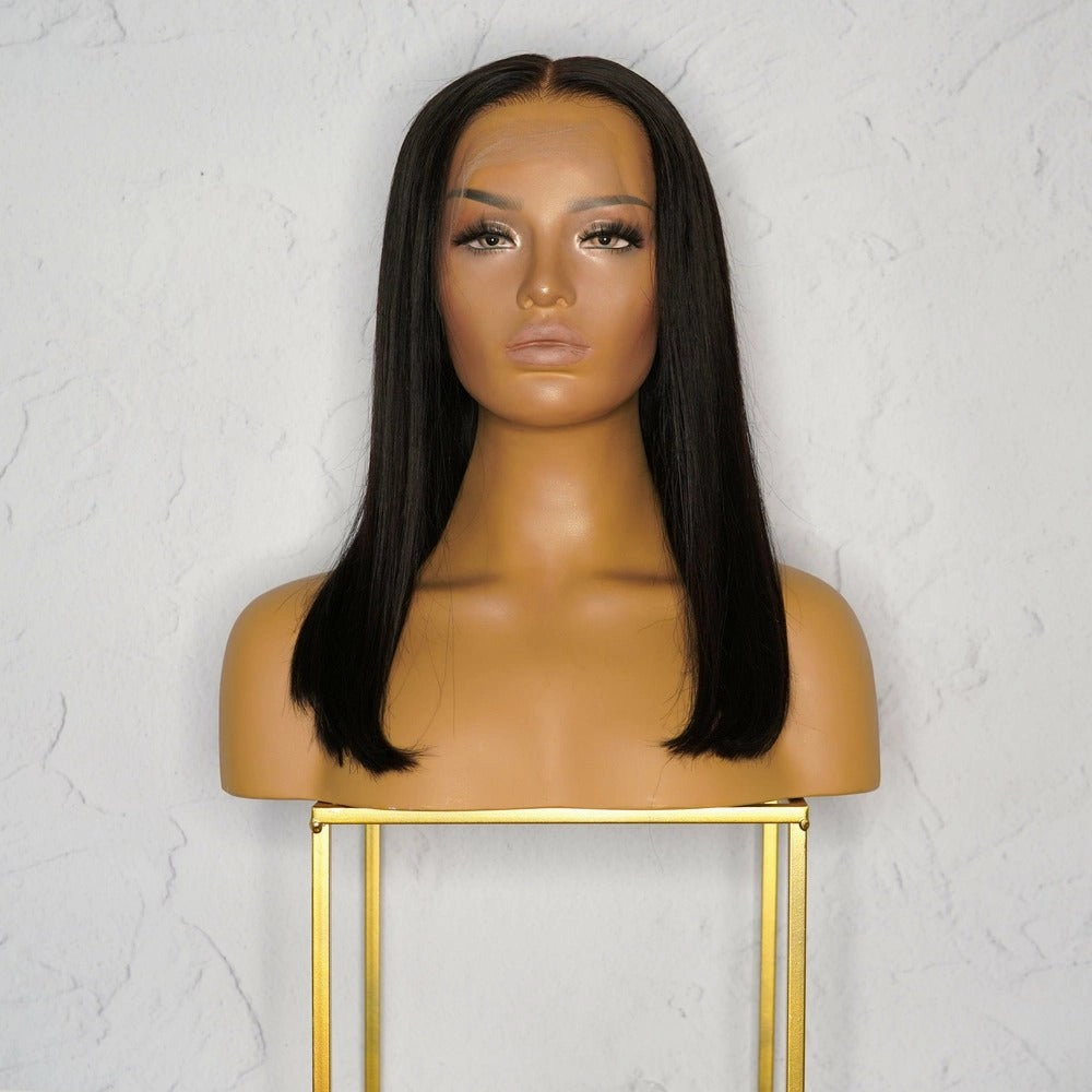 Nicole Black Human Hair Lace Front Wig