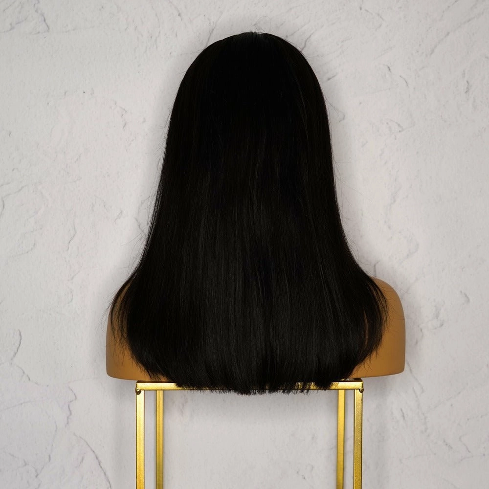Nicole Black Human Hair Lace Front Wig ** READY TO SHIP **