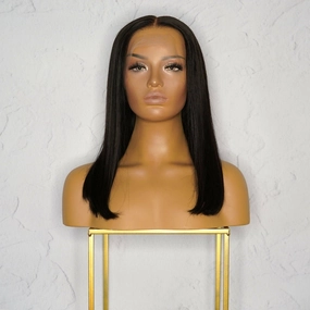 Nicole Black Human Hair Lace Front Wig ** READY TO SHIP **