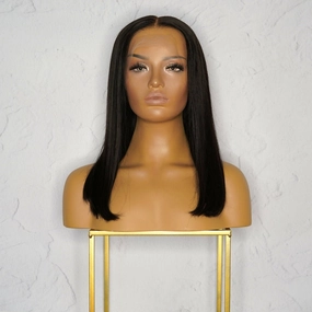Nicole Black Human Hair Lace Front Wig